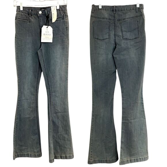 Generra Woman’s High Waist Flare Leg BL1065 C Front Slit Pockets Sz 1 NWT Deadst - Picture 1 of 9